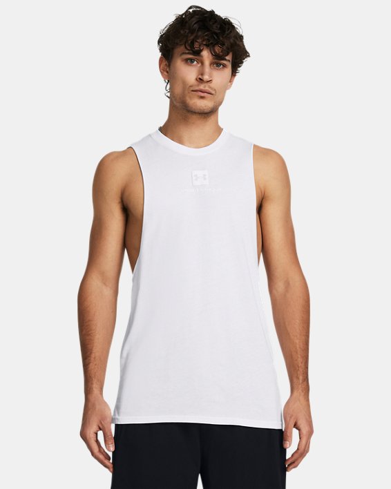 Men's UA Core Tank in White image number 0